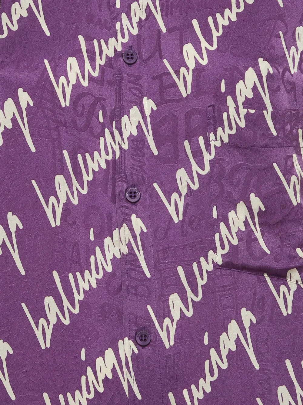  Balenciaga Pre-owned Vestido Largo Con Garabatos Estampados - Morado 
