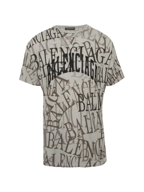 Balenciaga Pre-Owned camiseta con logo estampado