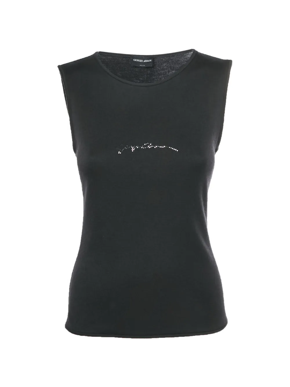 Giorgio Armani Pre-Owned embellished sleeveless tank top - Nero