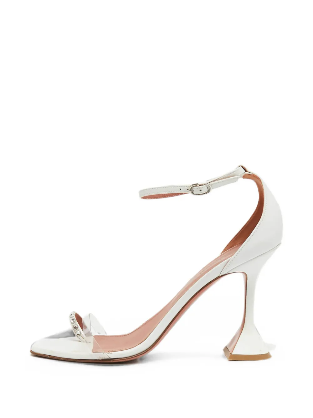 Amina Muaddi Oya ankle strap sandals - Weiß
