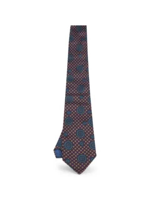 Lanvin Pre-Owned mandala-print silk tie