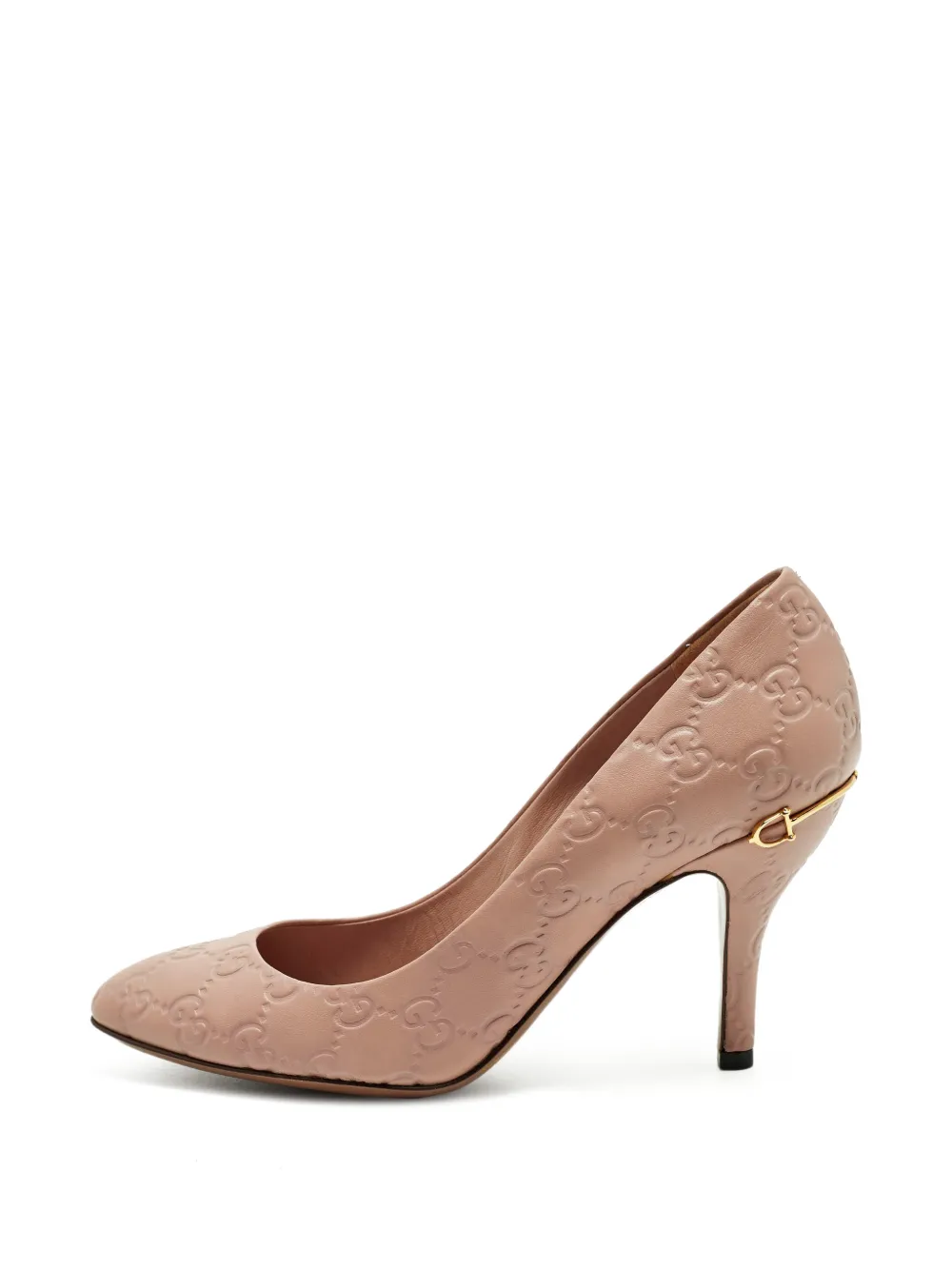 Gucci Pre-Owned Guccissima heeled pumps - Rosa