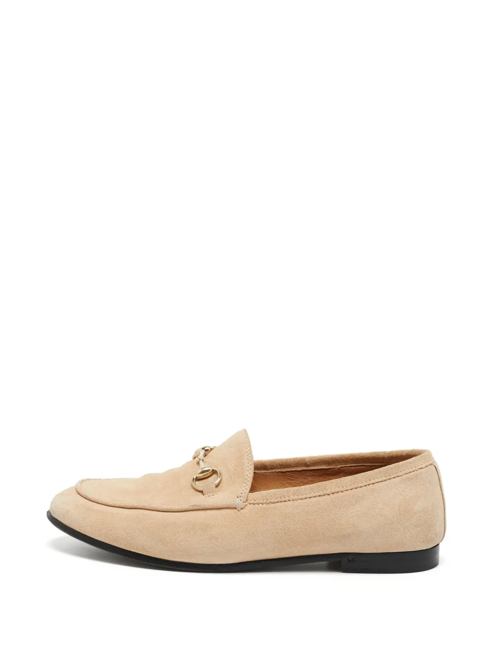 Gucci Pre-Owned Jordaan Horsebit-detail loafers - Nude