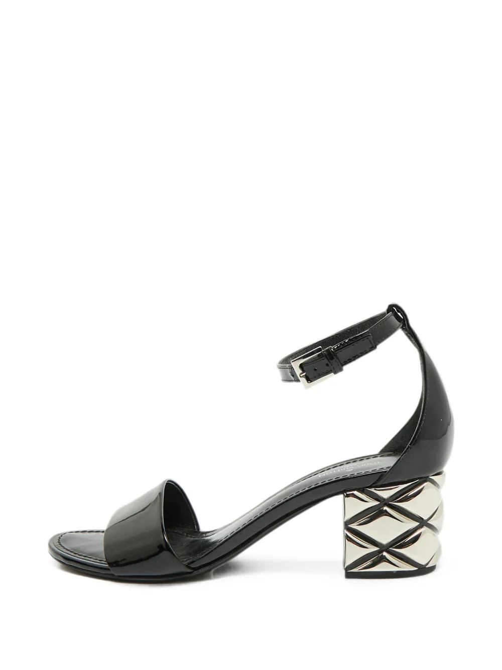 Louis Vuitton Pre-Owned ankle-strap leather heeled sandals - Schwarz