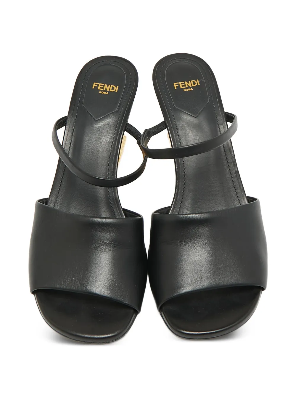 Fendi Pre-Owned フェンディ ファースト ウェッジサンダル | ブラック