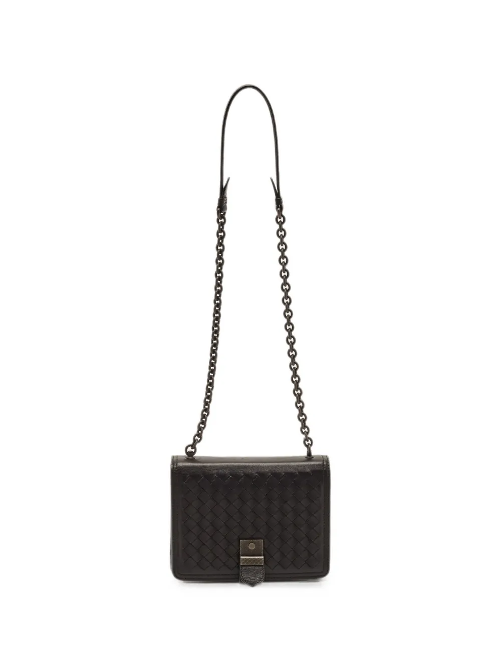 Bottega Veneta Pre-Owned Intrecciato leather shoulder bag - Nero