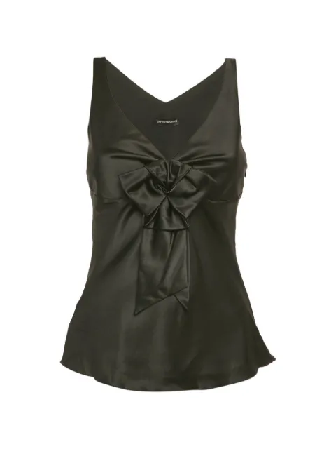 Emporio Armani Pre-Owned top med sløjfedetalje