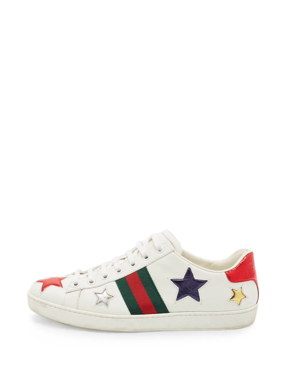 Gucci Pre-Owned Ace Web sneakers - Weiß