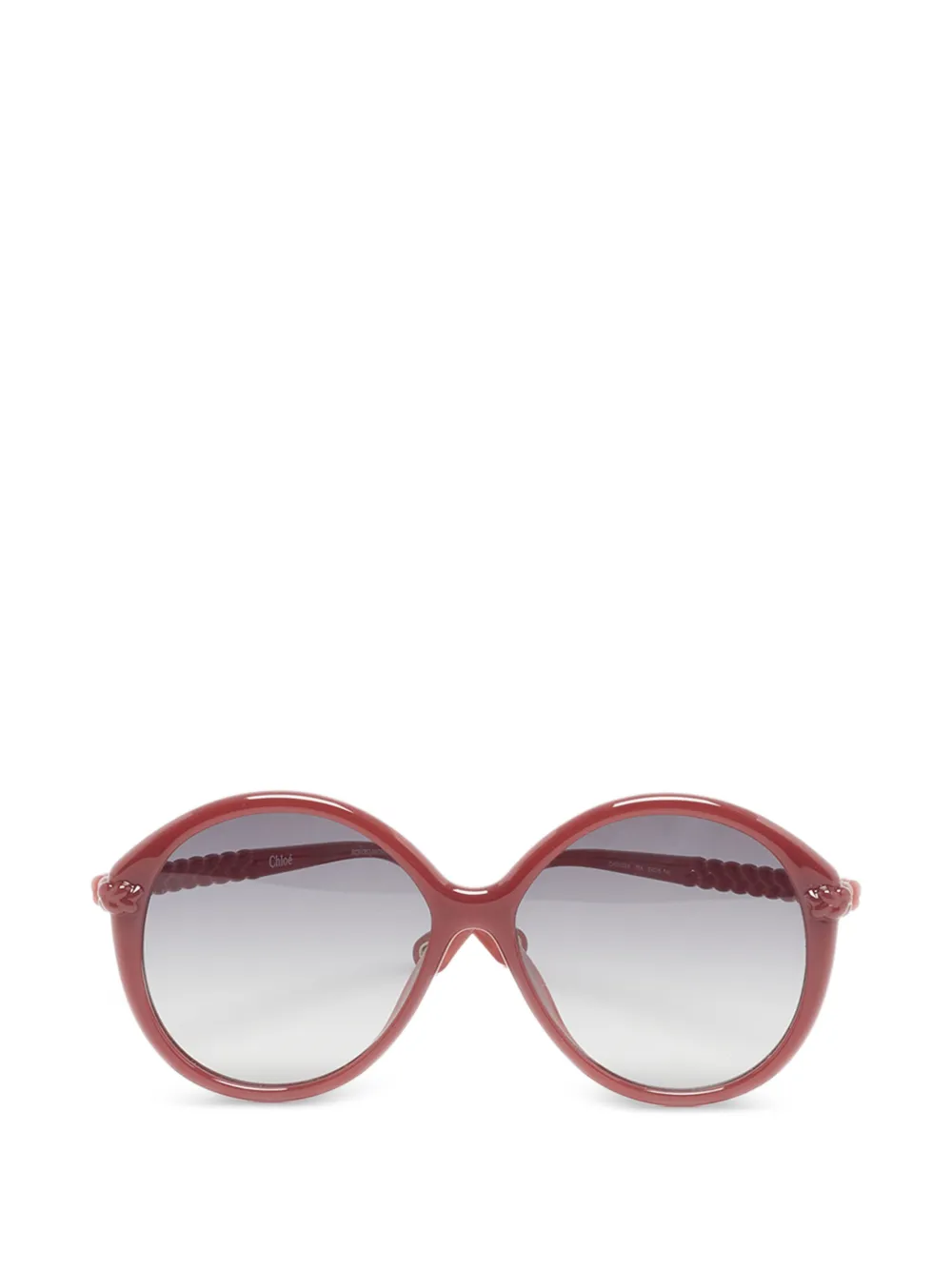 Chloé Pre-Owned Occhiali da sole tondi - Rosso