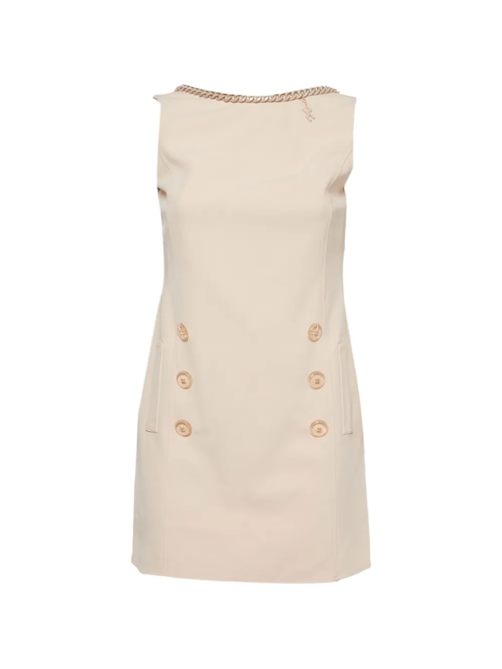 Elisabetta Franchi Rückenfreies Kreppkleid aus Stretch - Orange