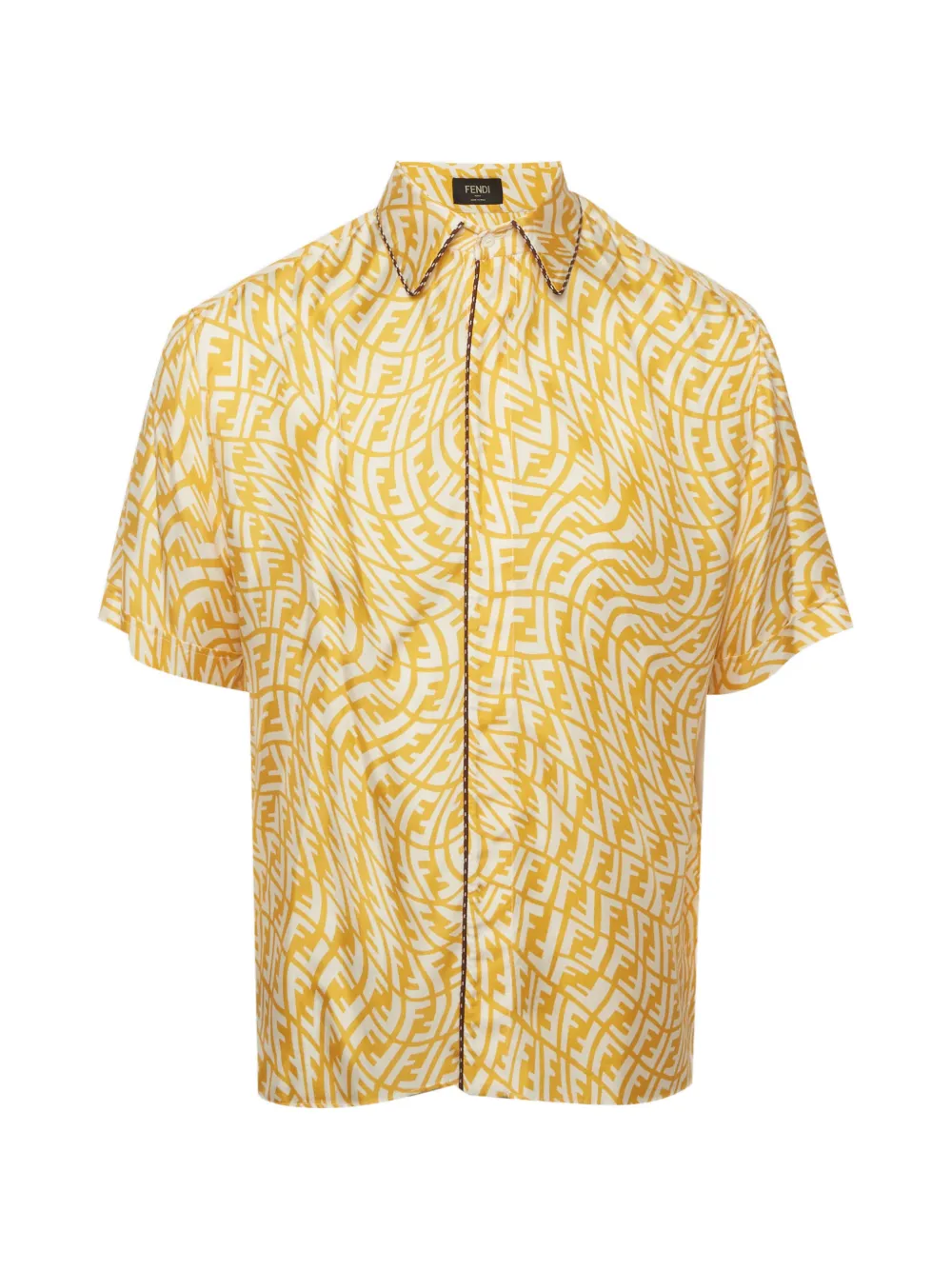 Fendi Pre-Owned FF-logo short-sleeve shirt - Giallo
