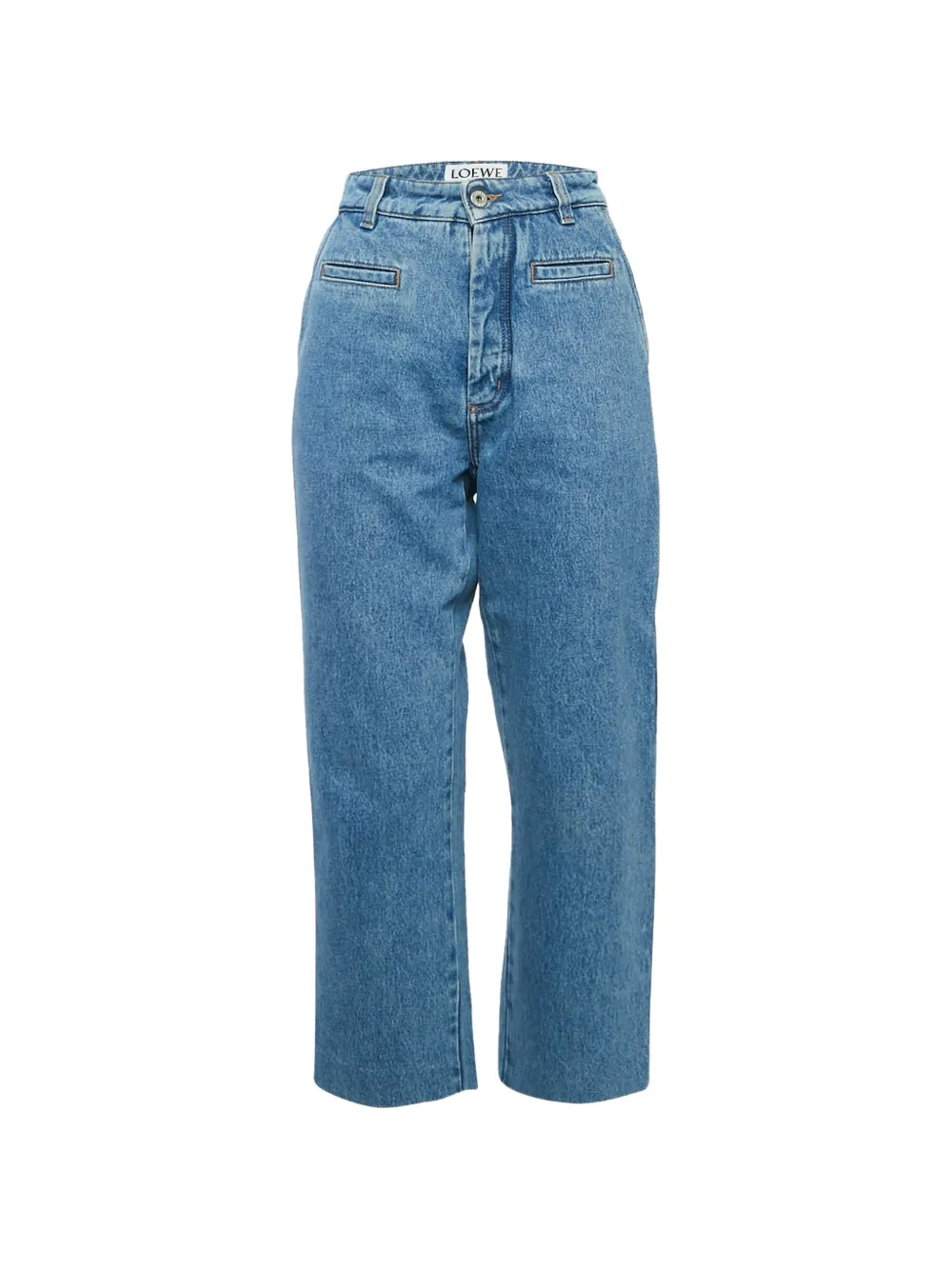 Loewe Pre-Owned high-rise straight-leg jeans - Blau
