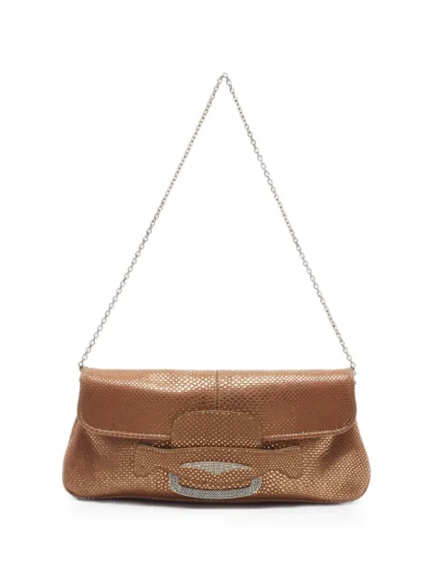Tod's Vintage bolso de hombro con detalles de cristal y solapa