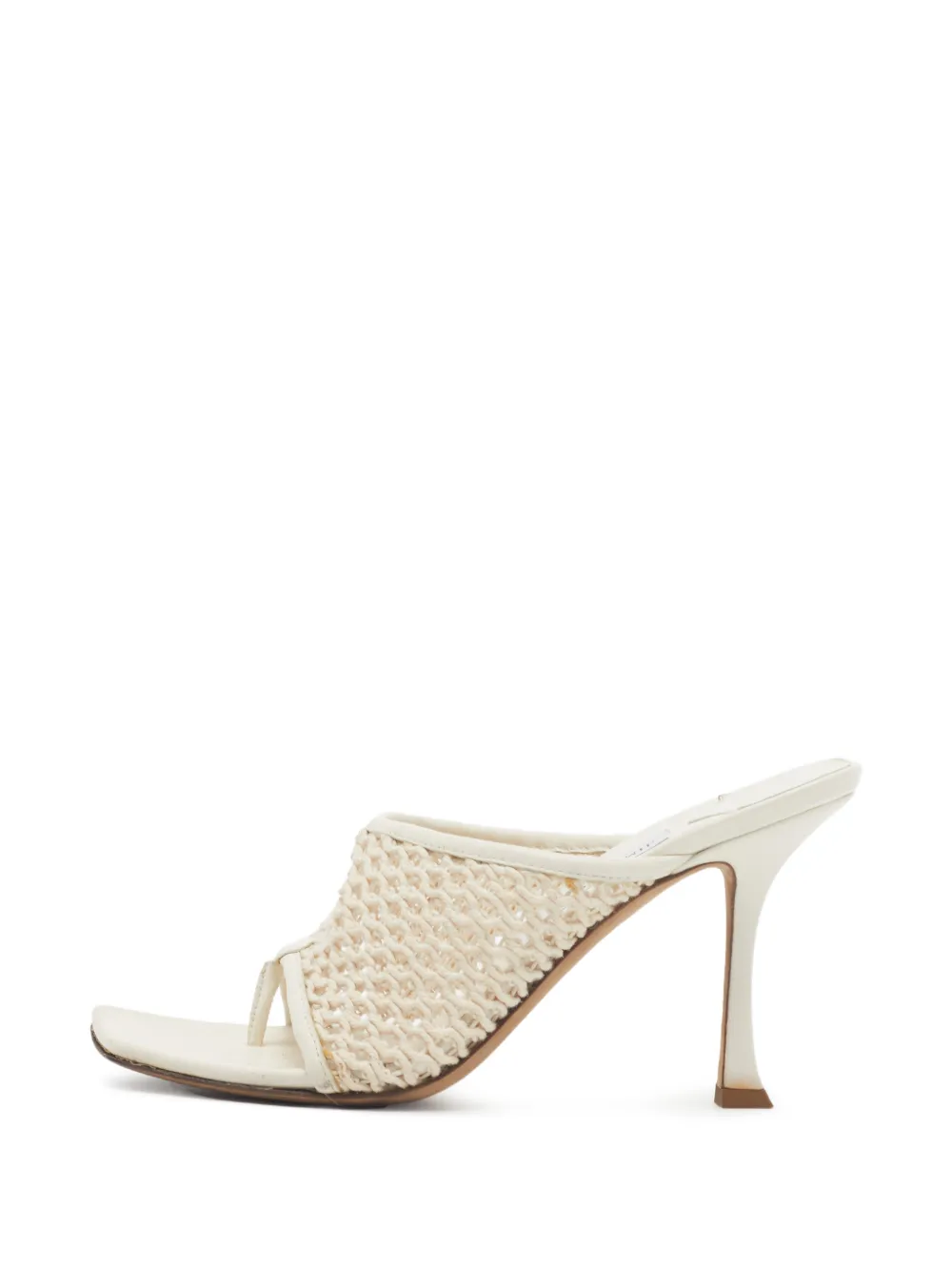 Jimmy Choo Pre-Owned Sandalen mit Mesh-Zehensteg - Nude