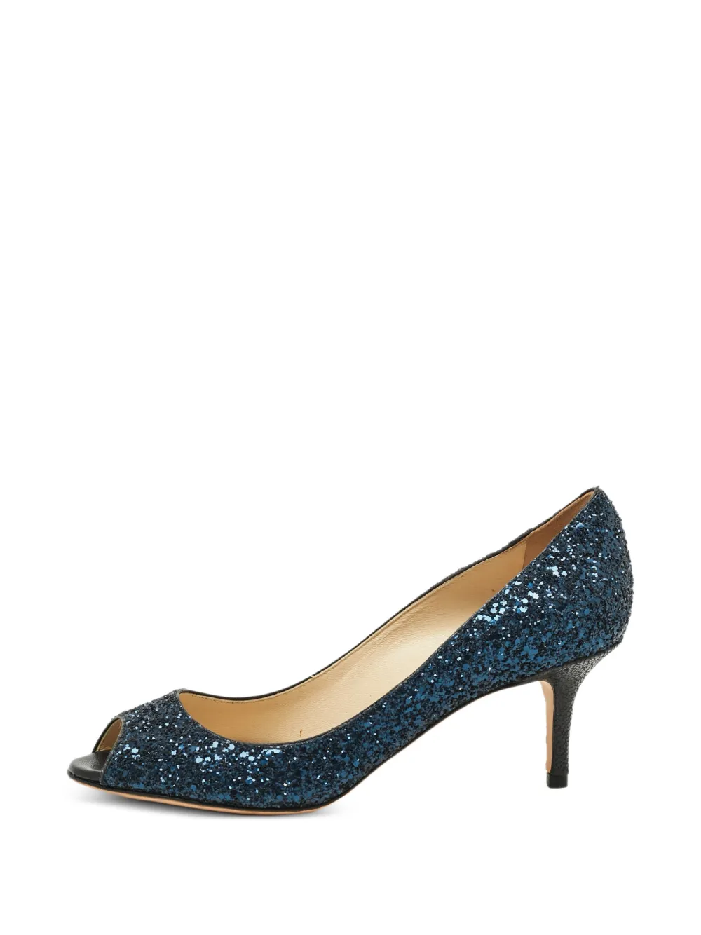 Jimmy Choo Pre-Owned Romy peep-toe pumps - Blau