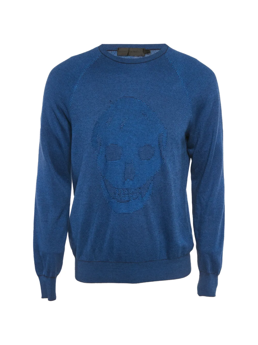 Alexander McQueen Pre-Owned 스컬 엠보스드 스웨터 | 블루 | Image 1