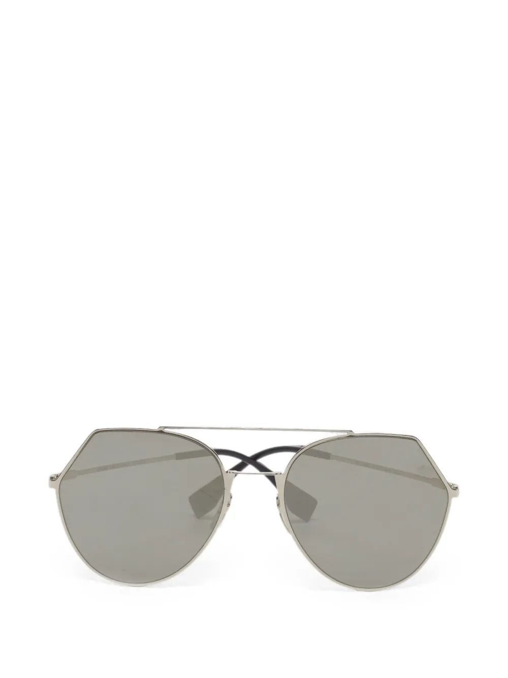 Fendi Pre-Owned FF 0194/S geometric sunglasses - Argento