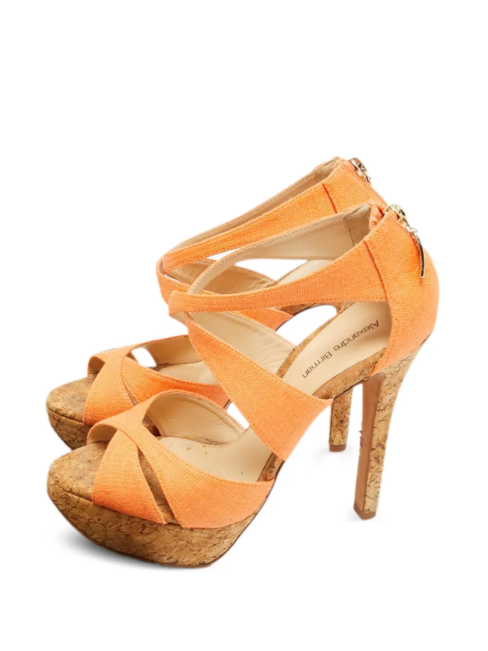 Alexandre Birman Sandalen mit Plateau - Orange