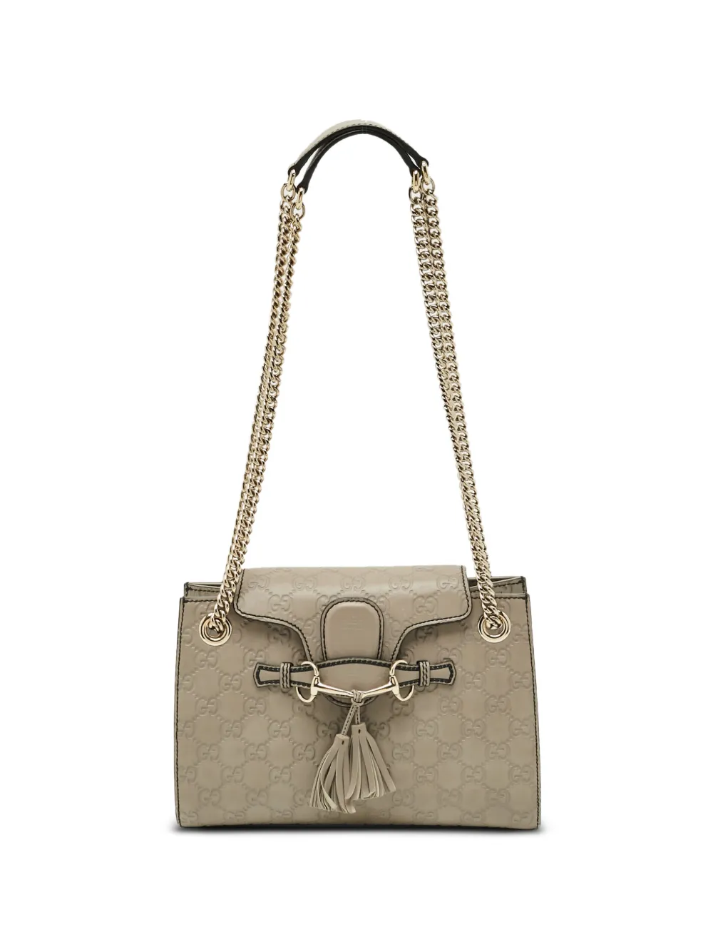 Gucci Pre-Owned Emily leather shoulder bag - Grigio