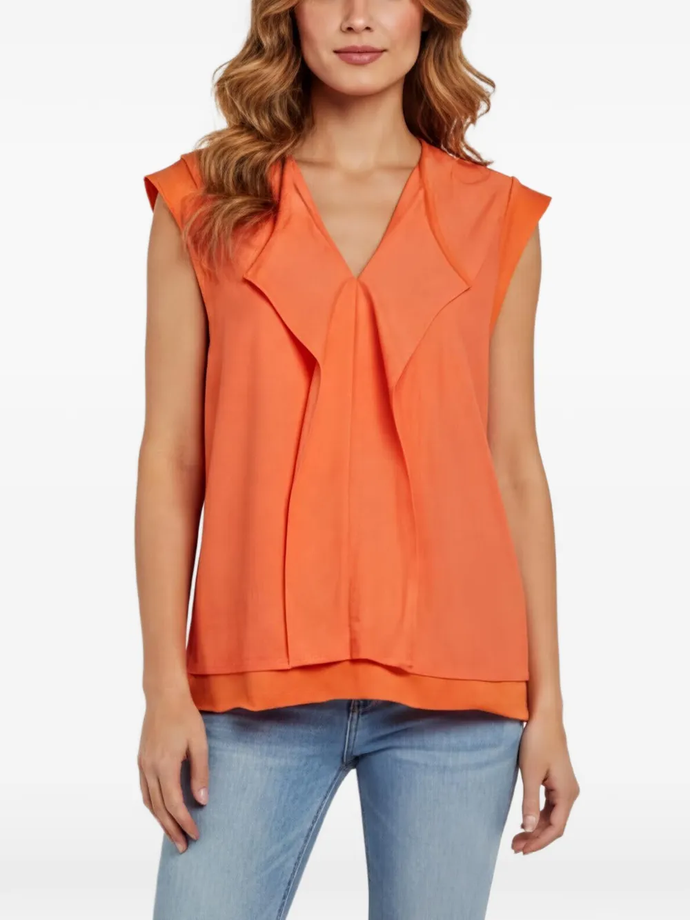 Kenzo Pre-Owned cap-sleeves blouse - Arancione