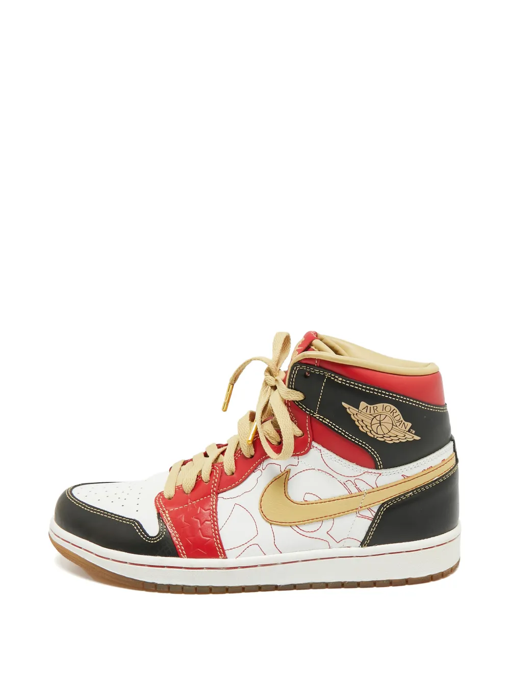 Jordan Air Jordan 1 Retro XQ lace-up leather sneakers - Bianco