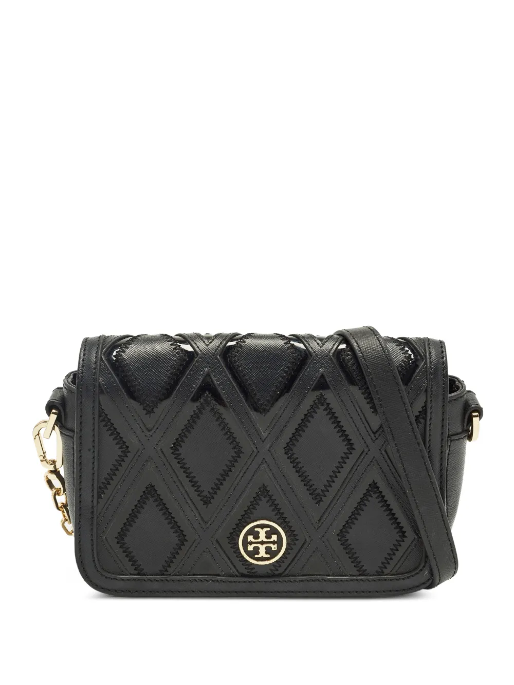 Tory Burch Robinson patchwork crossbody bag - Nero