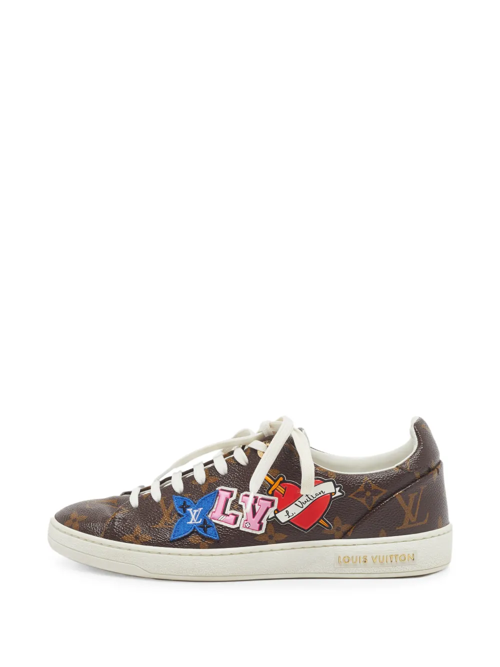 Louis Vuitton Pre-Owned Frontrow monogram-pattern sneakers - Braun
