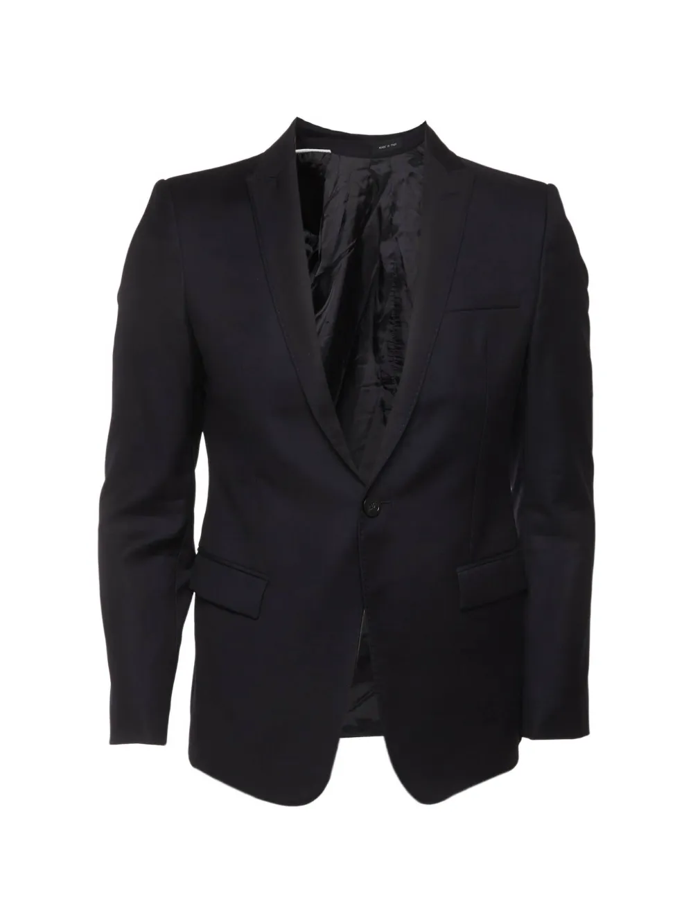 Emporio Armani Pre-Owned single-breasted wool blazer - Nero