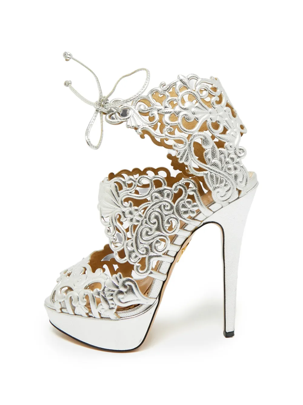 Charlotte Olympia Belinda Plateau-Sandalen - Silber