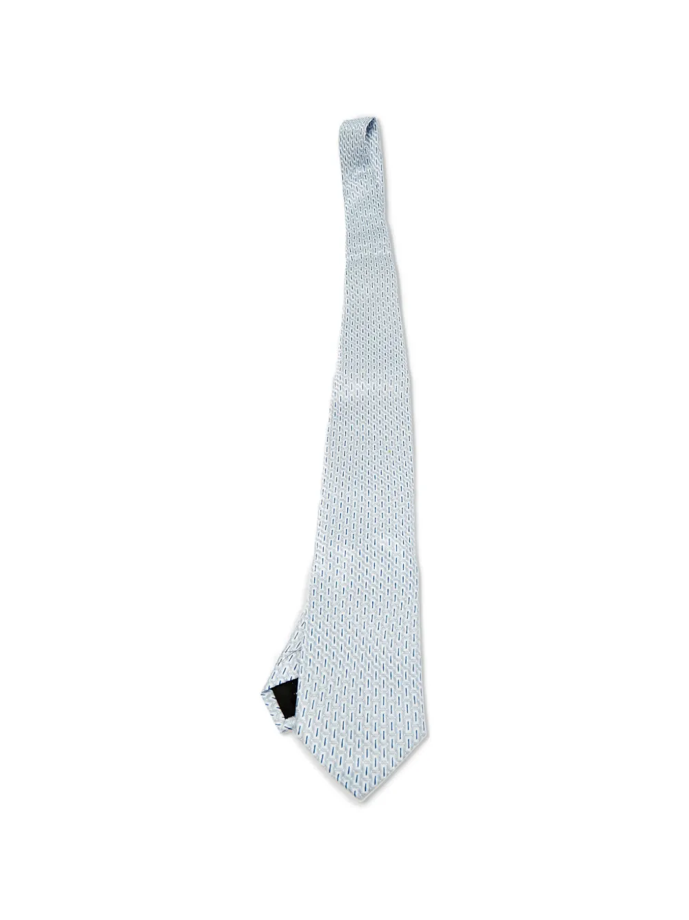 S.T. Dupont jacquard silk tie - Blu