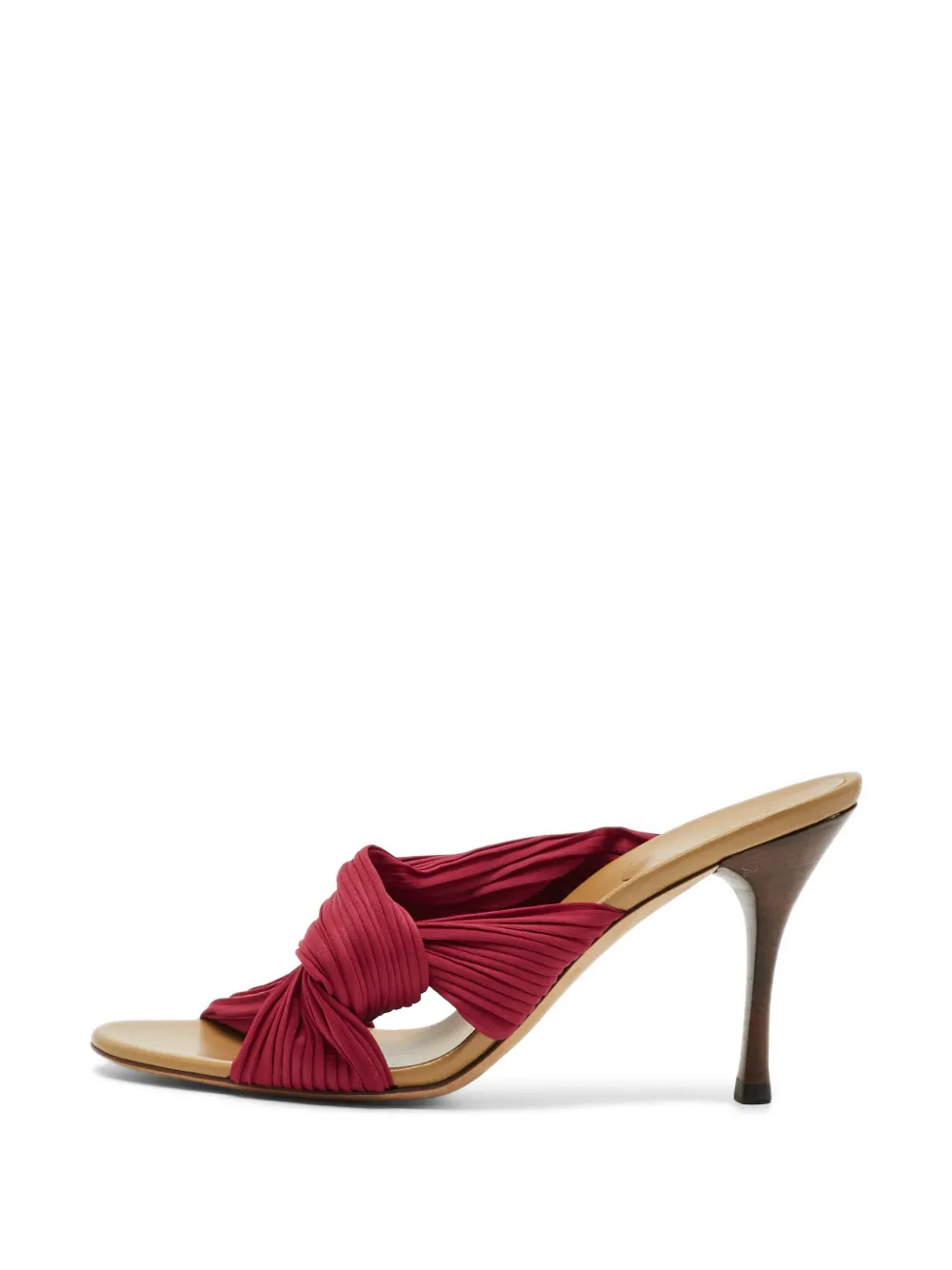 Gucci Pre-Owned pleated knotted sandals - Rot