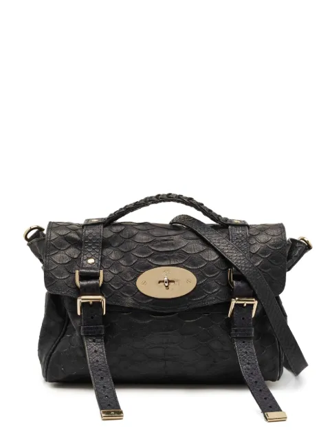 Mulberry Pre-Owned Alexa python-embossed handbag