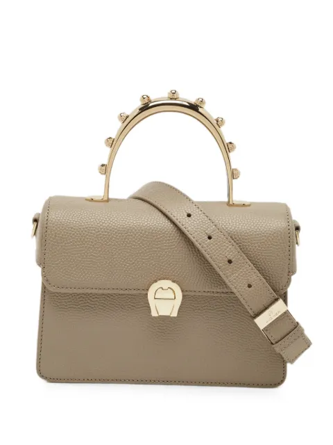 Aigner Vintage small Genoveva Pearl top-handle leather tote bag