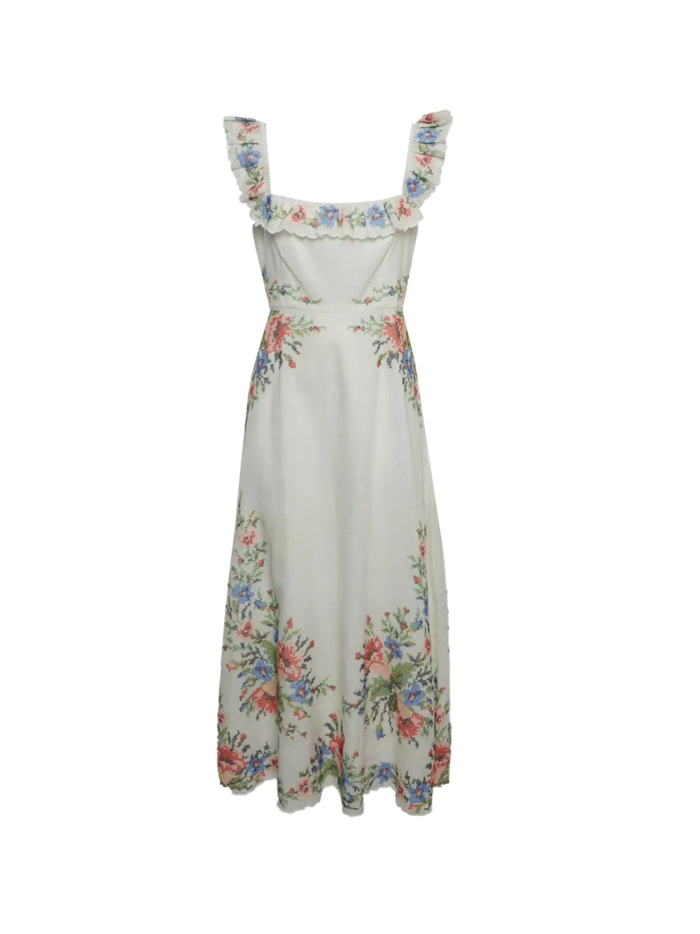 ZIMMERMANN square-neck maxi dress - Bianco