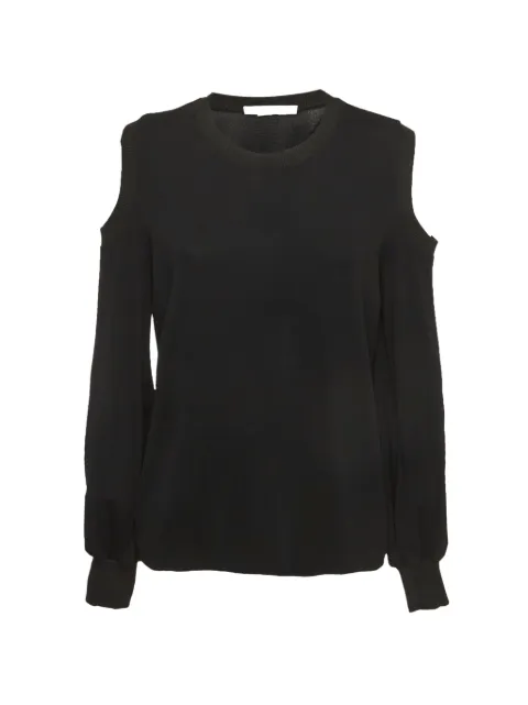 Givenchy Pre-Owned Givenchy Black Jersey Cold Shoulder Top L