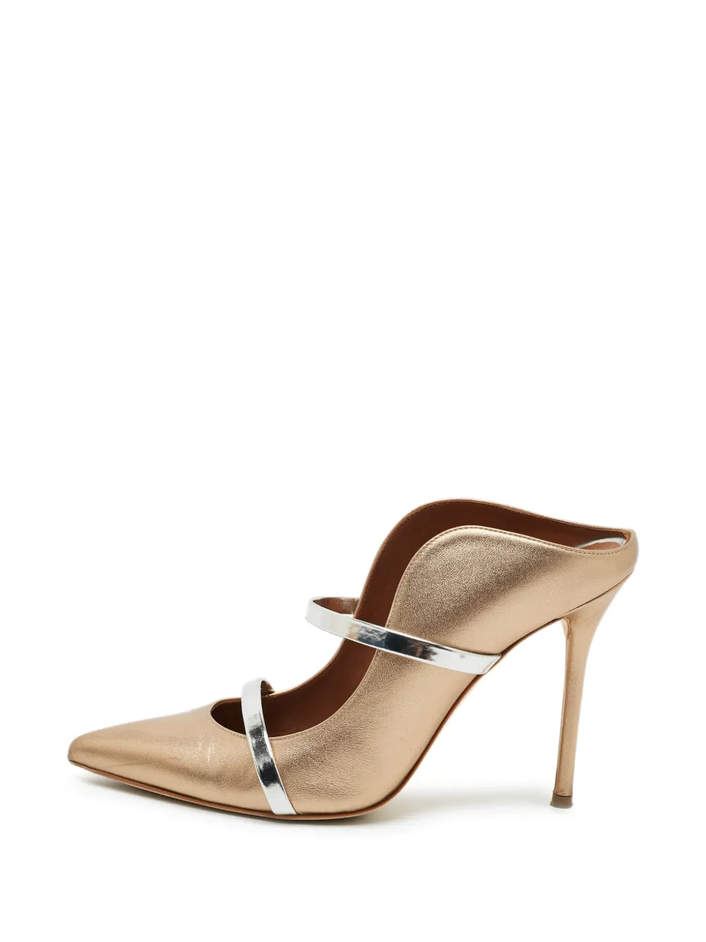 Malone Souliers Spitze Maureen Mules mit Absatz - Gold