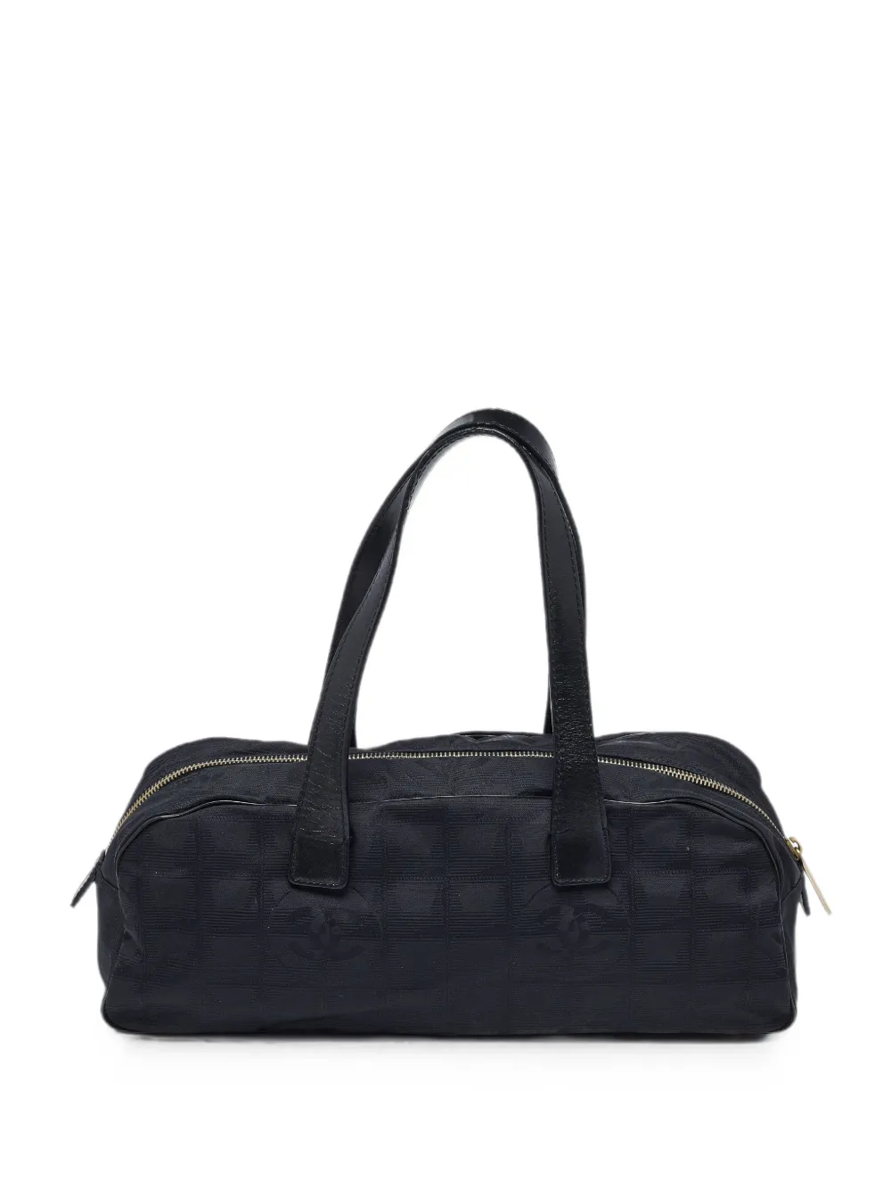 CHANEL Pre-Owned 2003-2004 Travel Ligne logo-print bowler tote bag - Nero