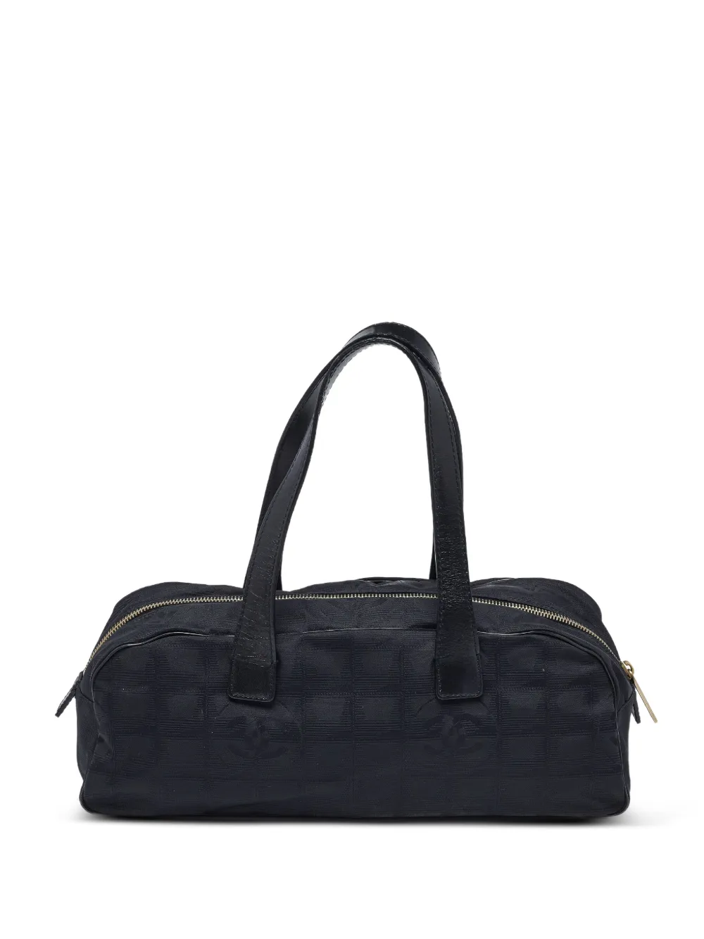 CHANEL Pre-Owned 2003-2004 Travel Ligne logo-print bowler tote bag - Nero