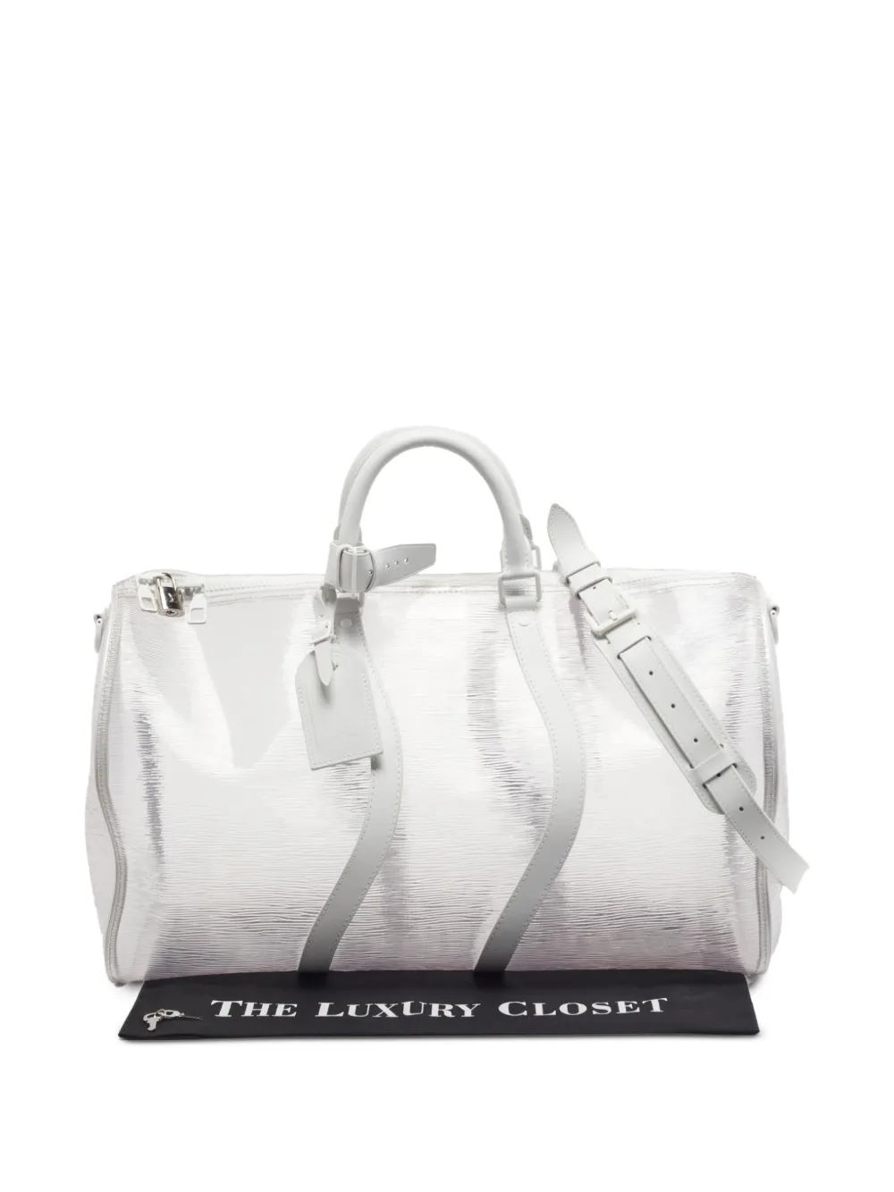 Louis Vuitton Pre-Owned Keepall Bandouliere duffeltas Wit