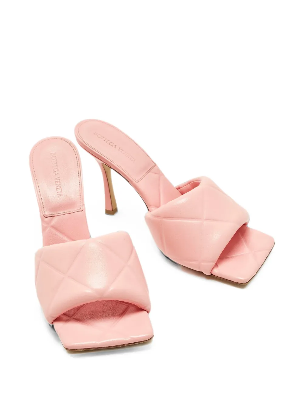 Bottega Veneta Pre-Owned Lido quilted sandals - Rosa