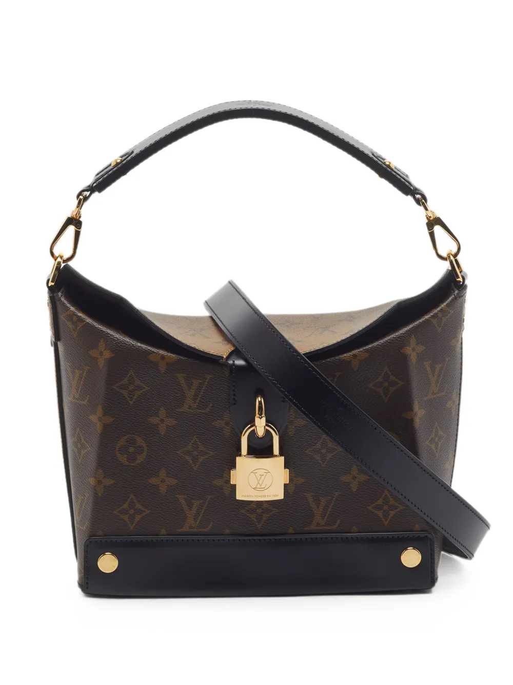 Louis Vuitton Pre-Owned 2017 Bento Box Monogram-Reverse shoulder bag - Braun