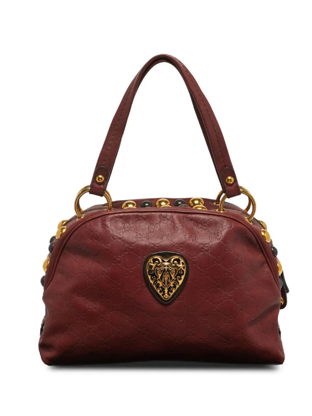 Gucci Pre-Owned Babouska Crest Guccissima dome bag - Rosso