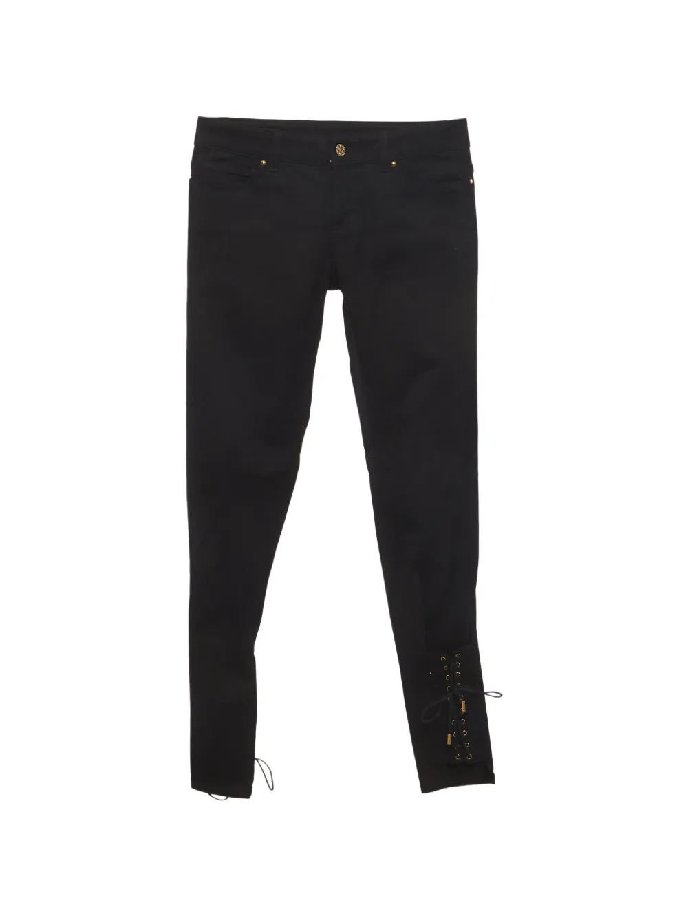 Gucci Pre-Owned lace-detail jeans - Nero