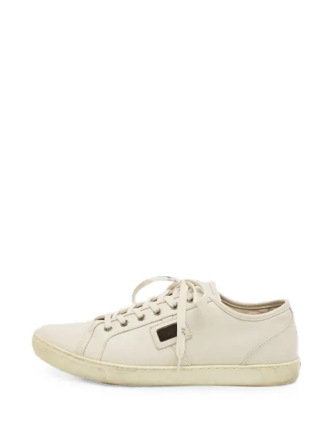 Dolce & Gabbana Pre-Owned logo-plaque low-top sneakers