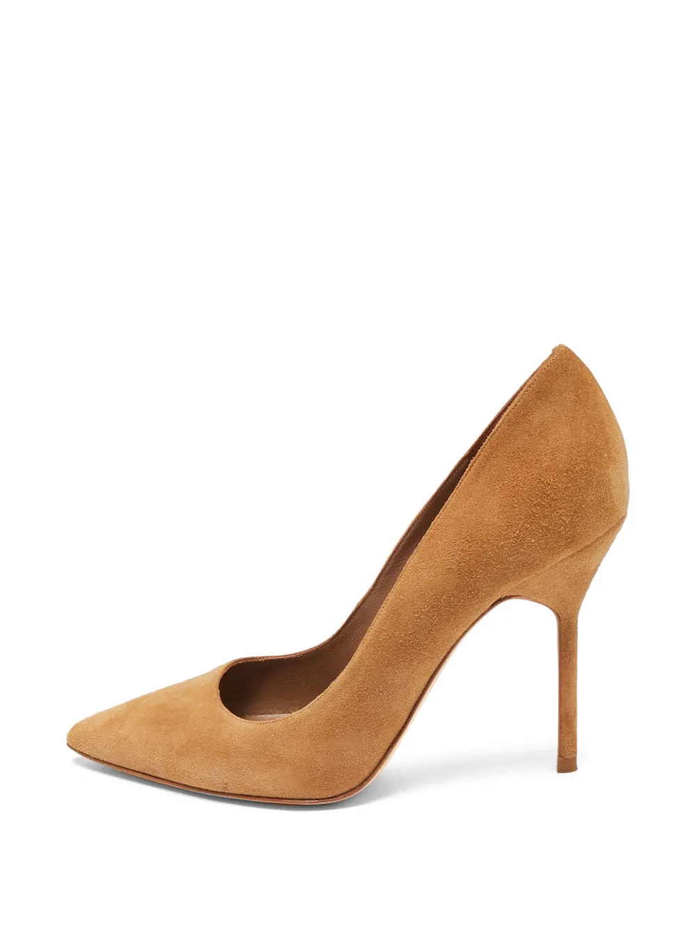 Carolina Herrera Vintage Pumps mit spitzer Kappe - Nude