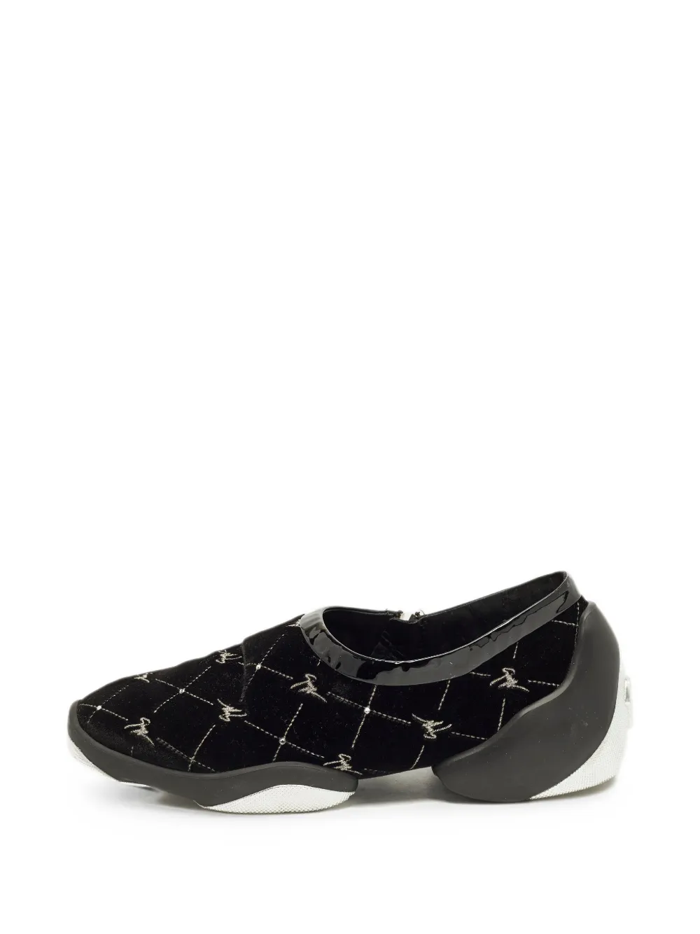Giuseppe Zanotti Vintage velvet sneakers - Nero