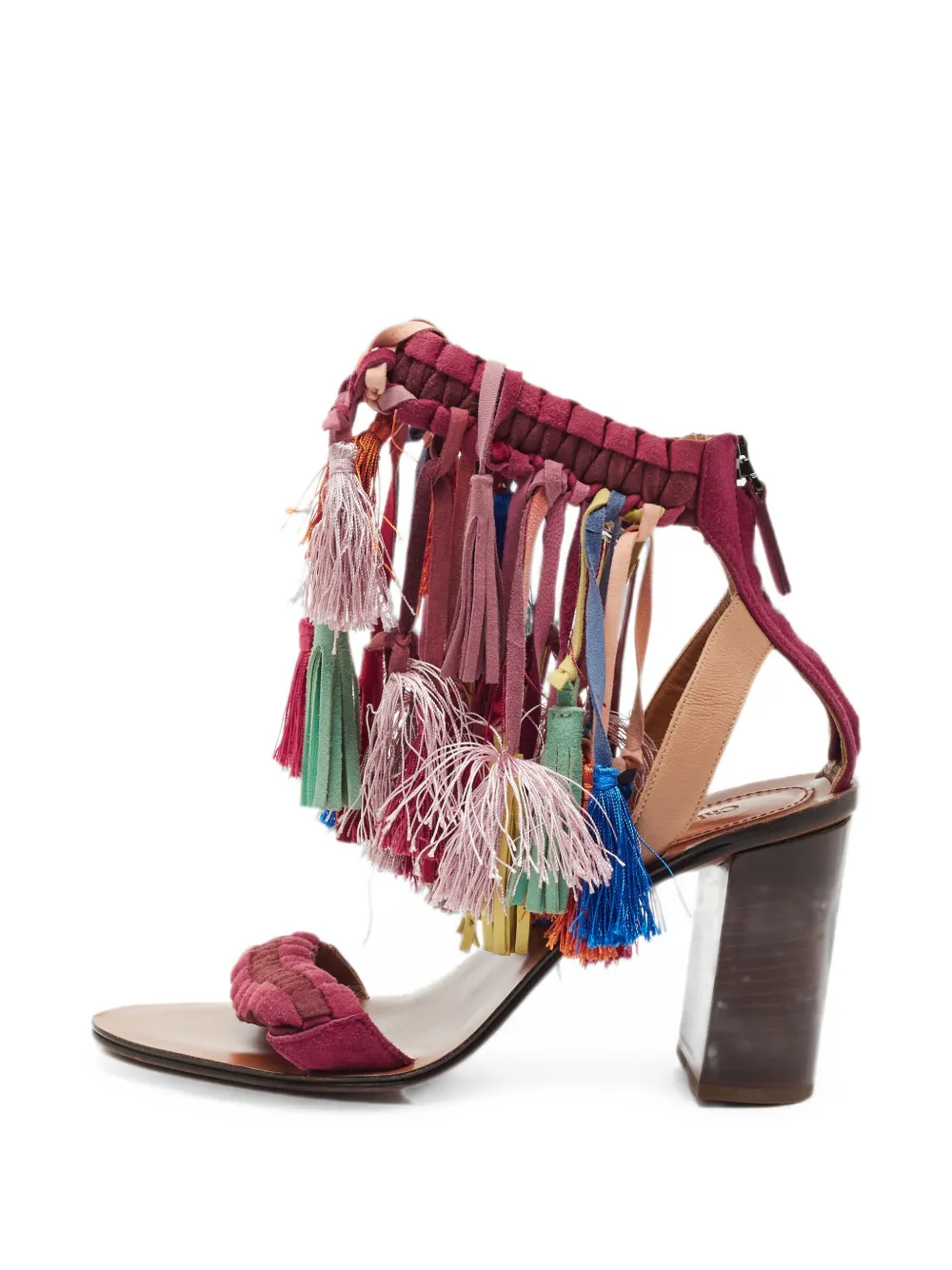 Chloé Pre-Owned Sandali Rainbow con nappa - Rosso