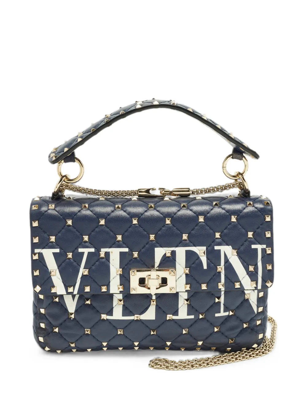 Valentino Garavani Pre-Owned medium Rockstud Spike VLTN handbag - Blu