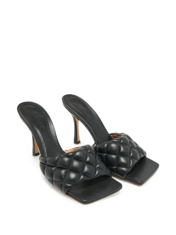 Bottega Veneta Pre-Owned Lido キルティング サンダル | ブラック