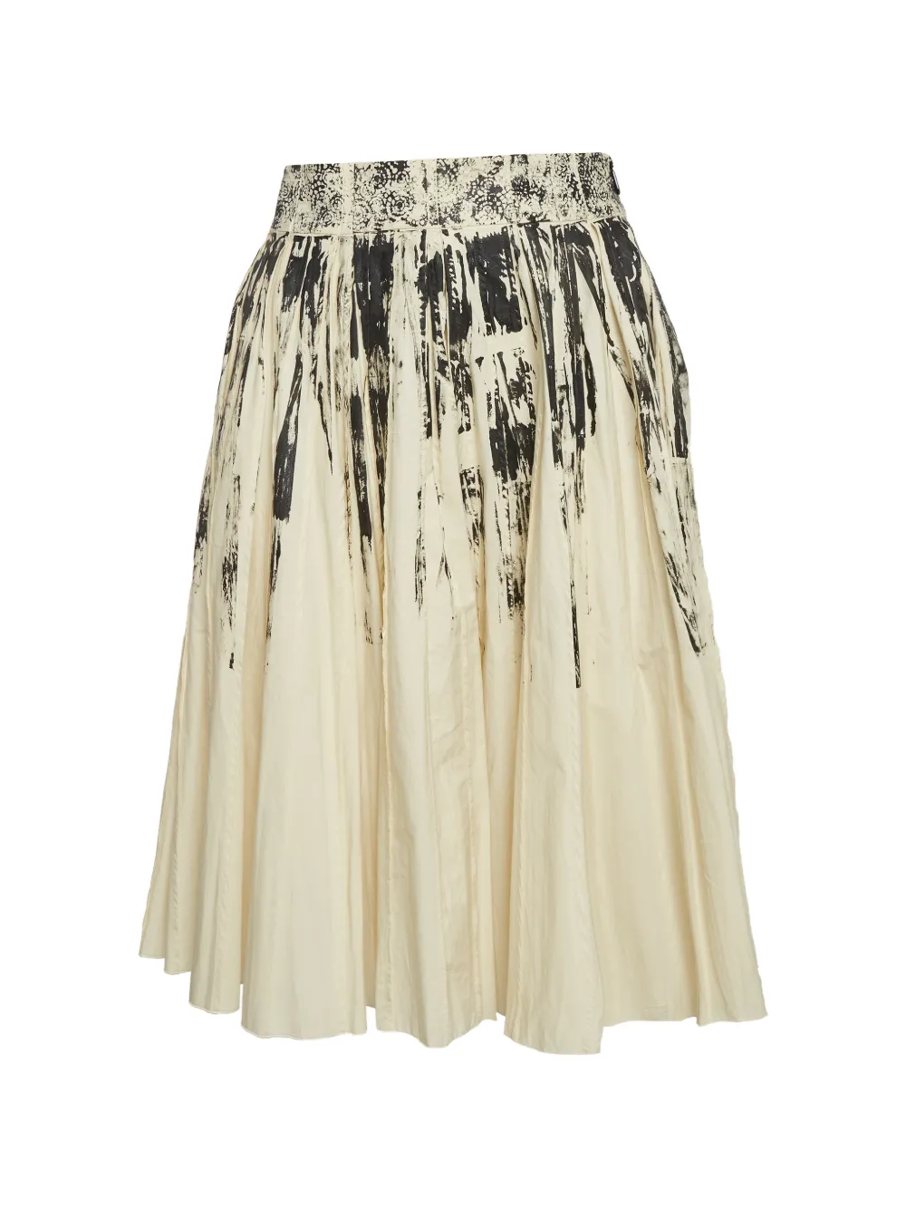 Bottega Veneta Pre-Owned printed pleated skirt - Toni neutri